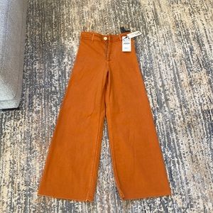 Zara marine straight jeans